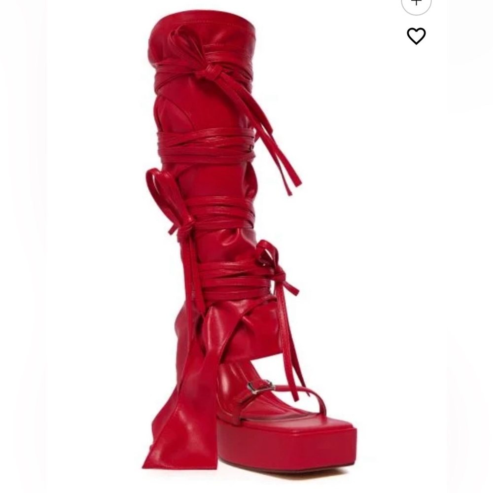 Akira Lennox Platform sandal size 12 (w/ leg wraps)